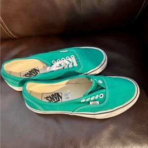 Vans Teal Canvas Sneakers